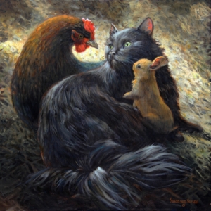 Delight In Differences, 20" x 20", oil on canvas, $2300